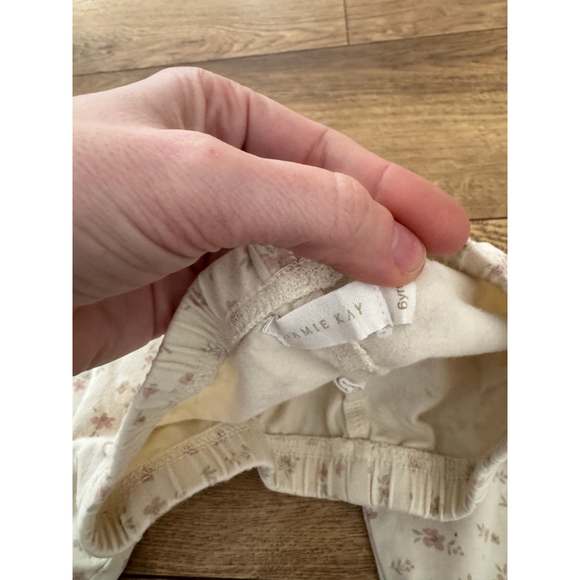 Girls Jamie Kay Leggings Size 6 White Pink Floral - Picture 6 of 7